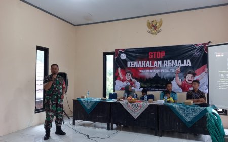 Stop Kenakalan Remaja, Babinsa Koramil Karangkobar Hadir Sebagai Narasumber Kenakalan Remaja