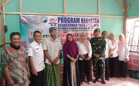 Danramil 01/Banjarnegara  Menghadiri Acara Serah Terima Kunci Bantuan Bedah Rumah di Wilayah. 