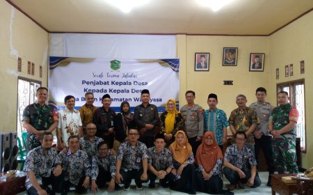 Babinsa Hadiri Serah Terima Jabatan Kepala Desa Balun