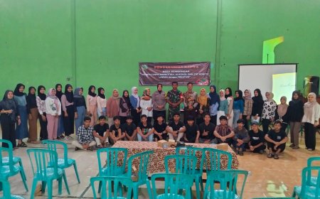 Wakili Danramil, Babinsa Koramil 12/ Sigaluh Hadiri Penyuluhan Napza di Desa Gembongan Kecamatan Sigaluh