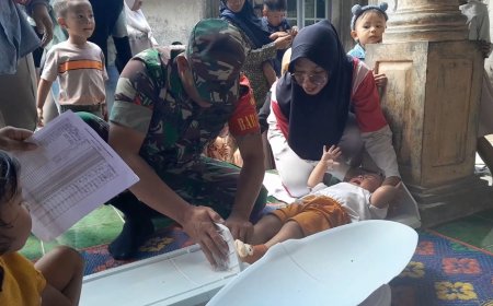 Upaya Pencegahan stunting Di Desa Binaan Babinsa Aktif Dampingi Kegiatan Posyandu Balita
