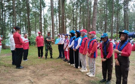 Babinsa Hadiri Penutupan Invitasi PMR Madya Tahun 2024 di Obyek Wisata Buaran