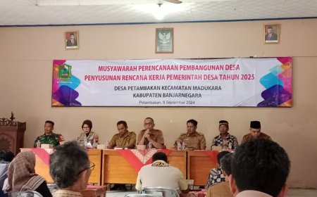 Babinsa Koramil 14/Madukara Hadiri Musdes  RKP Desa Petambakan 