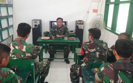 "JAM KOMANDAN, DANRAMIL 01/BANJARNEGARA BERIKAN PENEKANAN KEPADA ANGGOTA"