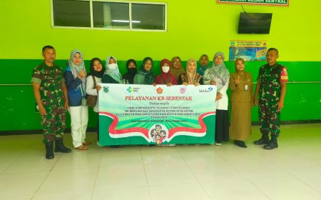 BABINSA LAKSANAKAN PENDAMPINGAN PELAYANAN KB SERENTAK
