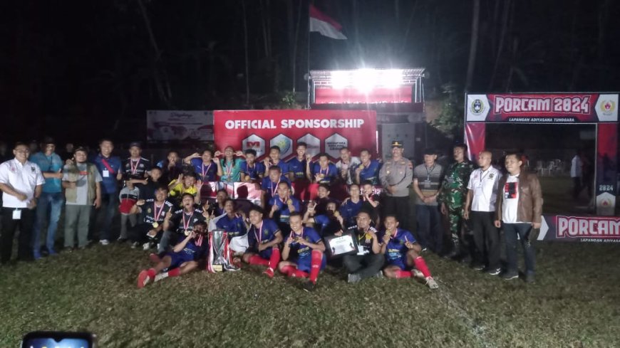 Danramil 12/ Sigaluh Hadiri Final Pertandingan Sepakbola Pekan Olah Raga kecamatan (PORCAM)