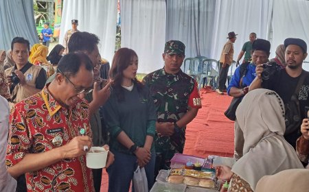 Wakili Danramil Babinsa Hadiri Expo Upland Lenglang Komoditas Ternak Information Campaign