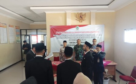 Hadiri Pelantikan Perangkat Desa, Danramil Koramil 14/Madukara Harapkan Pejabat Baru Mendedikasikan Untuk Kepentingan Masyarakat.