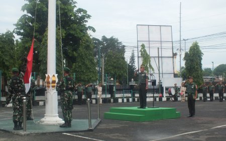 Upacara Bendera 17-san Kodim 0704 Banjarnegara