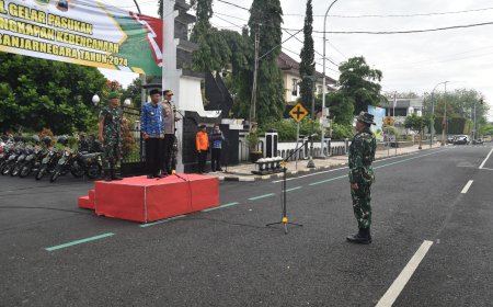 Apel Gelar Pasukan dan Perlengkapan Kebencanaan Kabupaten Banjarnegara Tahun 2024