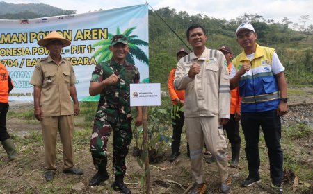 Dandim dan JM Mrica Tanam 1000 Pohon Aren