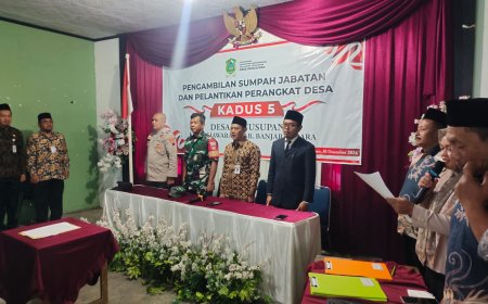 Babinsa Koramil 16/Pejawaran Hadiri Pelantikan Perangkat Desa, Harapkan Pejabat Baru Mendedikasikan Diri Untuk Kepentingan Masyarakat