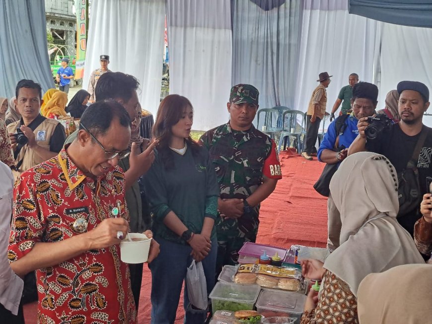 Wakili Danramil Babinsa Hadiri Expo Upland Lenglang Komoditas Ternak Information Campaign