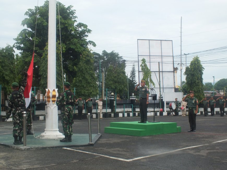 Upacara Bendera 17-san Kodim 0704 Banjarnegara