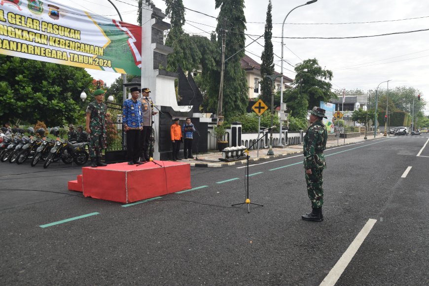 Apel Gelar Pasukan dan Perlengkapan Kebencanaan Kabupaten Banjarnegara Tahun 2024