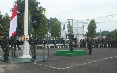 Kasdim 0704 Banjarnegara Pimpin Upacara Bendera
