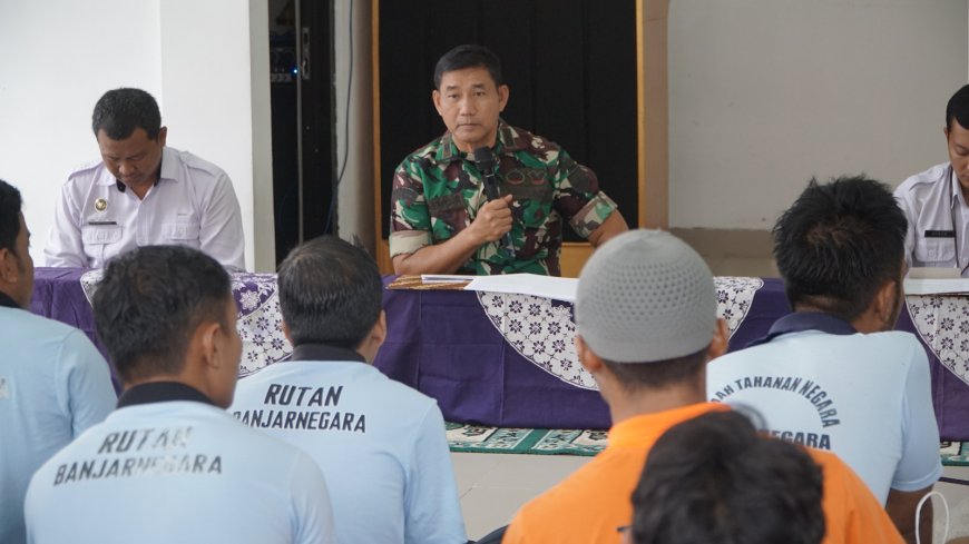 Kasdim Banjarnegara Isi Wawasan Kebangsaan untuk Warga Binaan Rutan