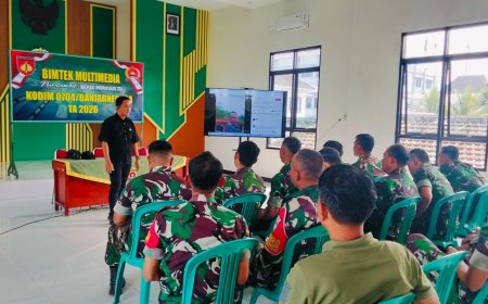 Kodim 0704/Banjarnegara Gelar Bimtek Multimedia Tingkatkan Profesionalisme Publikasi Satuan