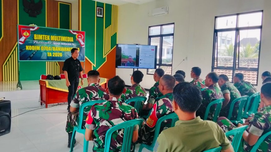 Kodim 0704/Banjarnegara Gelar Bimtek Multimedia Tingkatkan Profesionalisme Publikasi Satuan