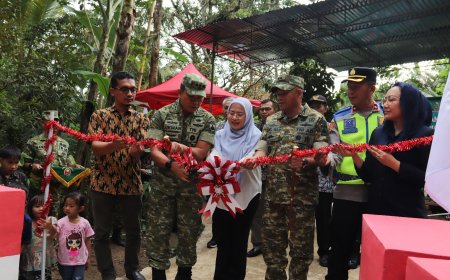 Danrem 071 Wijayakusuma Resmikan Jembatan Perintis Garuda
