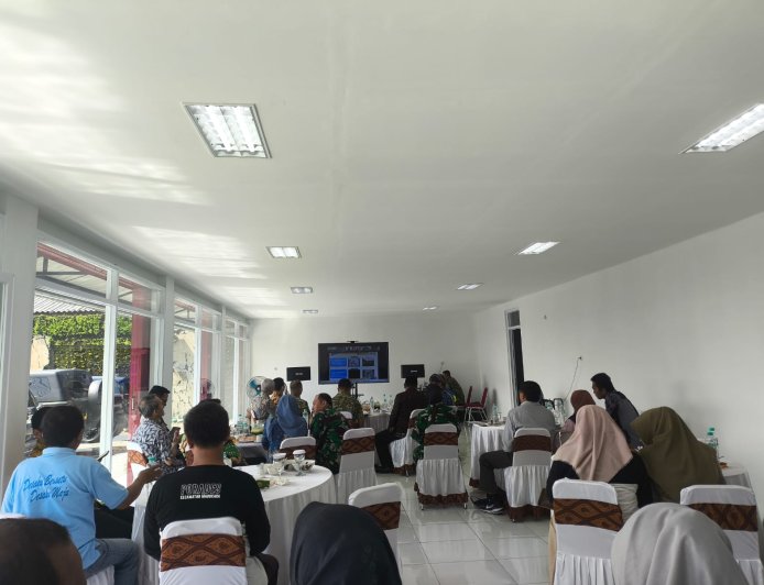 Danrem 071 Wijayakusuma Ikuti Vicon Evaluasi Percepatan Pembangunan KDKMP