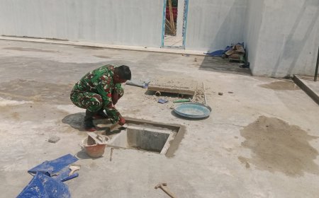 Babinsa Dampingi Pembangunan KDKMP Desa Pagelak