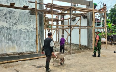 Sentuhan Detail di Setiap Sudut Babinsa Dampingi Finishing KDKMP Parakancanggah