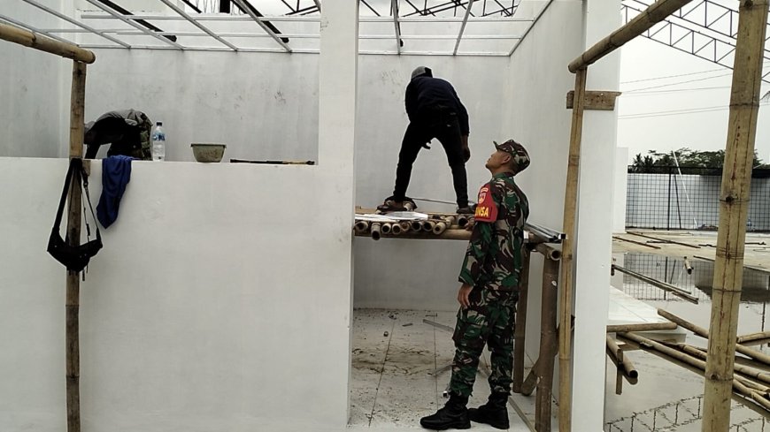 Dinding Dirapikan Keramik Dipasang KDKMP Klampok Kian Menampakkan Wujudnya