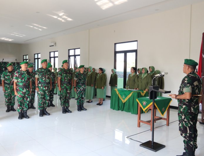 Dandim 0704 Banjarnegara Pimpin Corps Raport Sertijab dan Pelepasan Personel Purna Tugas